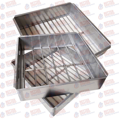 EN 933-3 UNI 8520-18 Aggregate Testing Equipment Bar Sieves 271x271x75mm